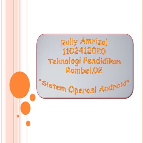Ppt android rullyamrizal 1102412020