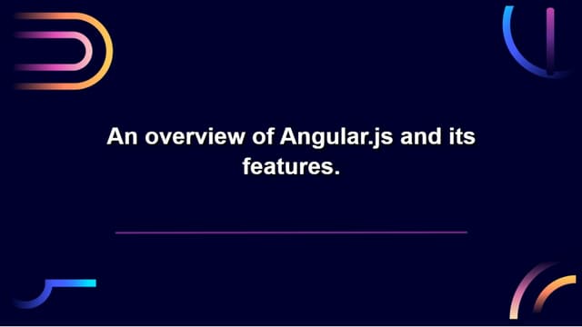 PPT ANGULAR.JS 2024 TECH WINTER BREAK 2024 GDG PEC