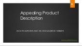 Appealing Product Description for E...