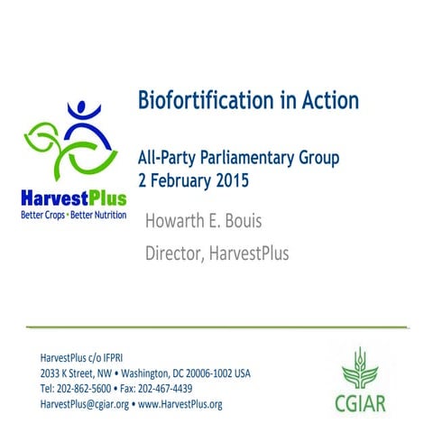 Biofortification in action