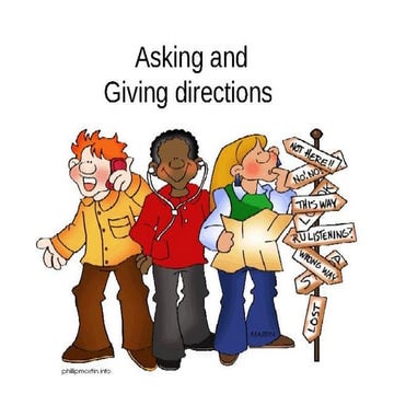 Giving directions - British Council | PDF