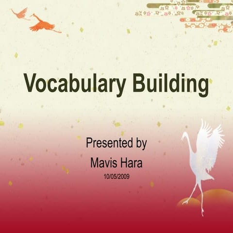 Vocabulary Building