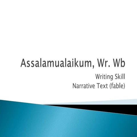 Bahan Ajar Narrative Text (Fable)