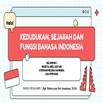 Ppt Bahasa Indonesia Kelompok 1ggava Pdf