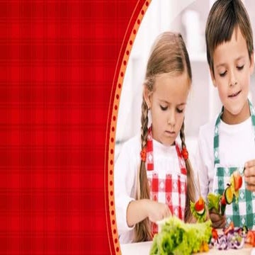 Presentation Layout of a Gostrronomic Project for Kids