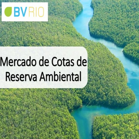 "O Mercado de Cotas de Reservas Ambientais (CRAs)