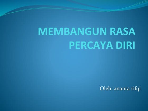 Kepercy Diri | PPT