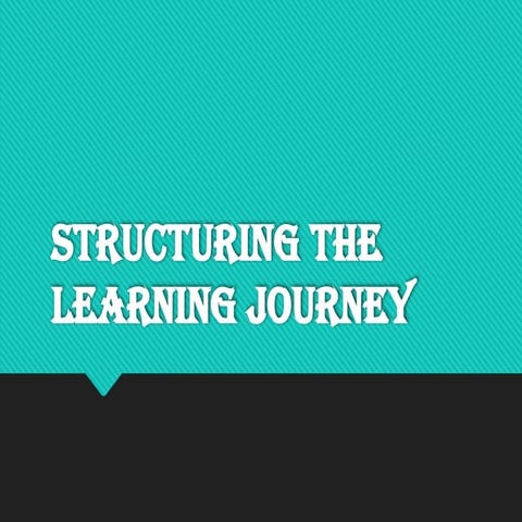 PPT Blooms taxonomy structuring the learning jourey.pptx