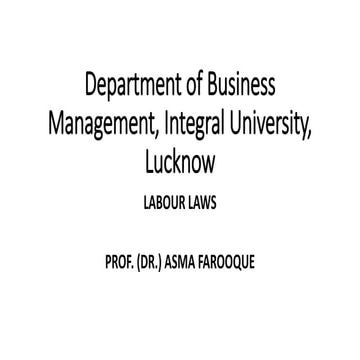 labour laws for management students specially graduates