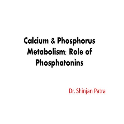 Ppt Calcium and Phosphate metabolism