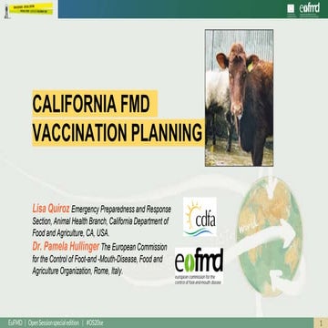 OS20 -  California FMD vaccination planning  - L. Quiroz/ P. Hullinger