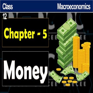 Money Supply & Components of money Supply | PPTX