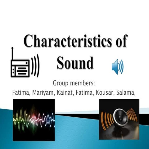 charecteristics of sound physics