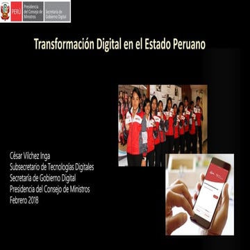 Transformaciónn Digital del Estado Peruano | PDF