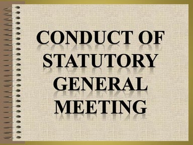 Statutory General Meeting