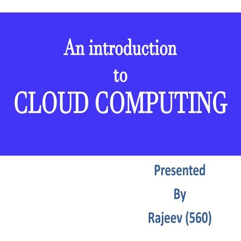 cloud computing
