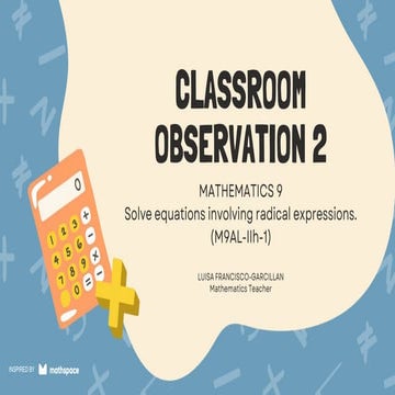 Math 9PPTCO2.Solving Rdical Equations pptx