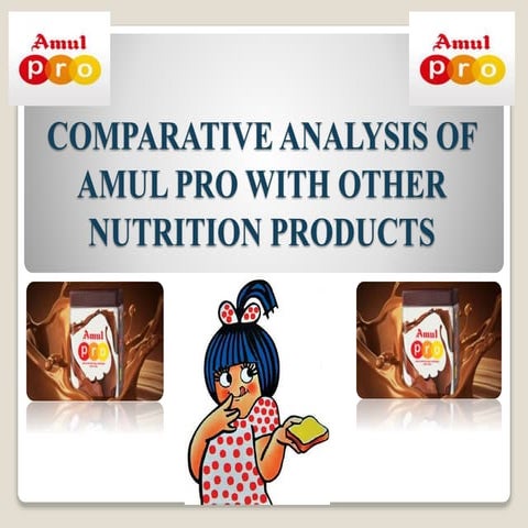 Comparative analysis of Amul Pro with other nutritional products