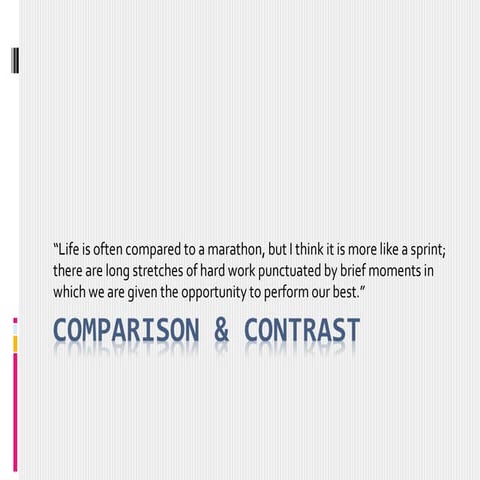 Compare & Contrast Writing