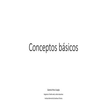 Conceptos Básicos