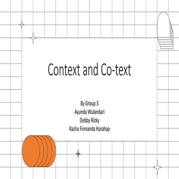  co text and context