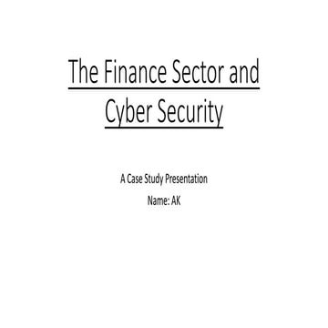Cyber Security Threats in the Financial Sector | PPTX