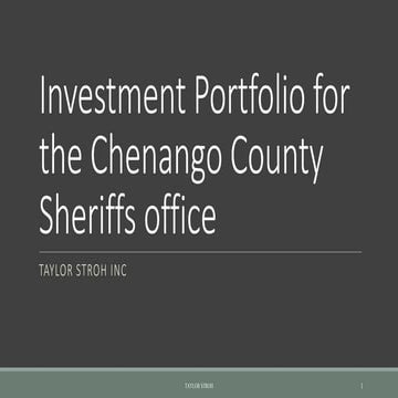 Chenango County Investments