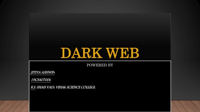 PPT dark web