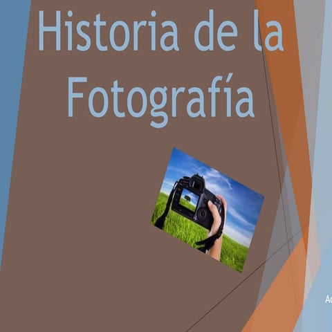 Ppt de historia de la fotografia