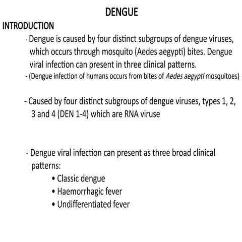 DENGUE IN CHILDREN | PPT