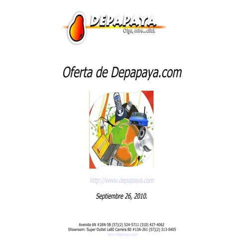 Oferta de Depapaya.com Sept. 26, 2010