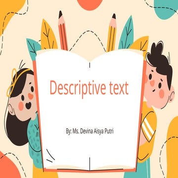 materi Descriptive Text ppt download for free | PPTX