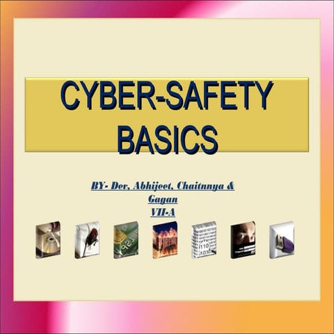 cyber safety Presentation for staying safe | PPTX