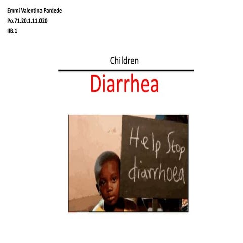 Diarrhoeal control programme | PPTX