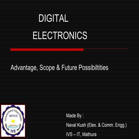 Ppt Digital Electronics | PPT