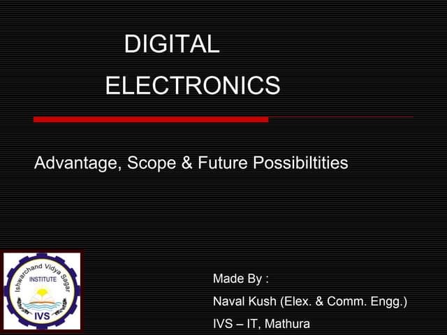 Ppt Digital Electronics