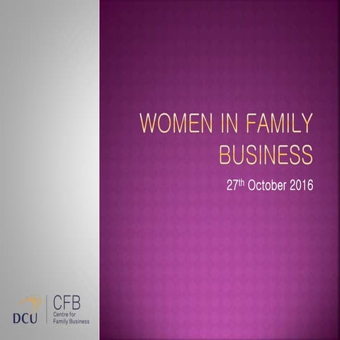 Women in Family Business & Leadership Series