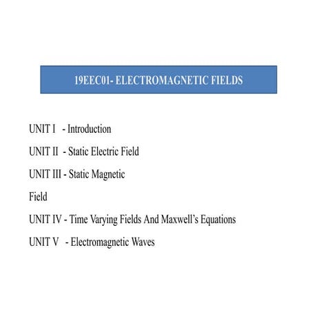 Electromagnetic theory | PPT