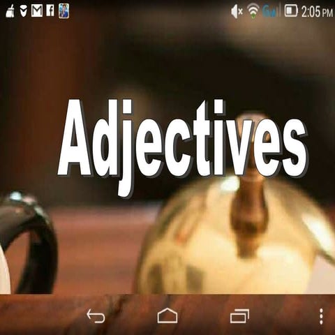 Adjectives