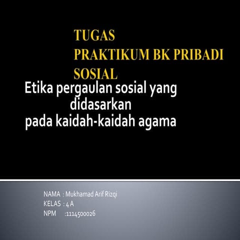 Ppt etika pergaulan