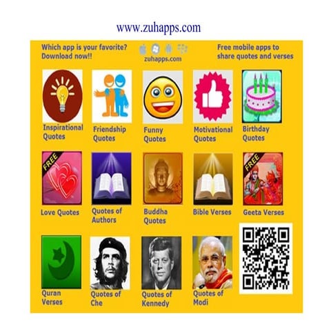 Mobile Apps to share top quotes and verses