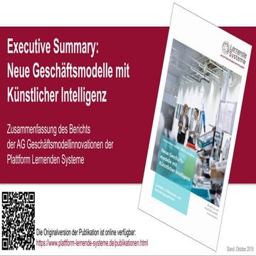 Neue Geschäftsmodelle mit Künstlicher Intelligenz