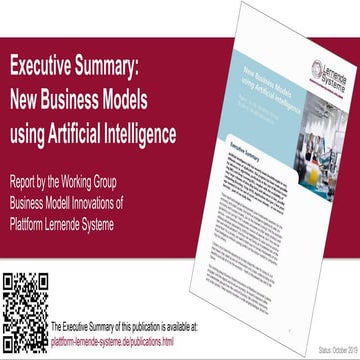 New business models using Artificial Intelligence 