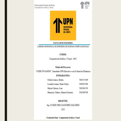 PPT_Exposicion_proyecto de presentación de examen fina_CODE_INVASION ...