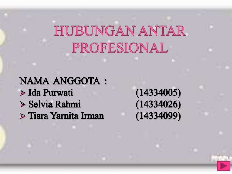 Hubungan Antar Profesional