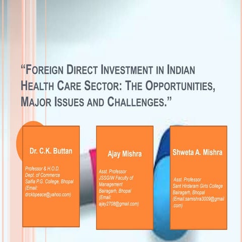 Ffdi on health sector