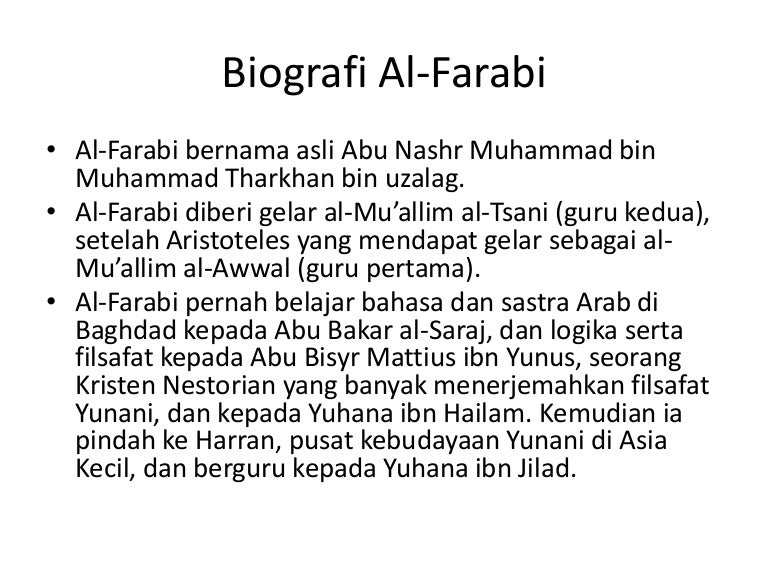 Filsuf Alfarabi