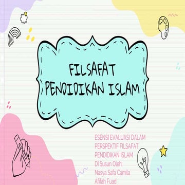 Eesensi Evaluasi dalam Filsafat Pendidikan Islam
