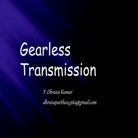 gearless transmission using El-bow mechanisum