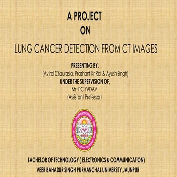 Lung Tumour Detection using Image Processing 